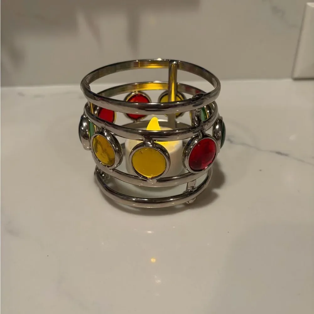 Multi-Colored Decorative Tealight Candle Holder